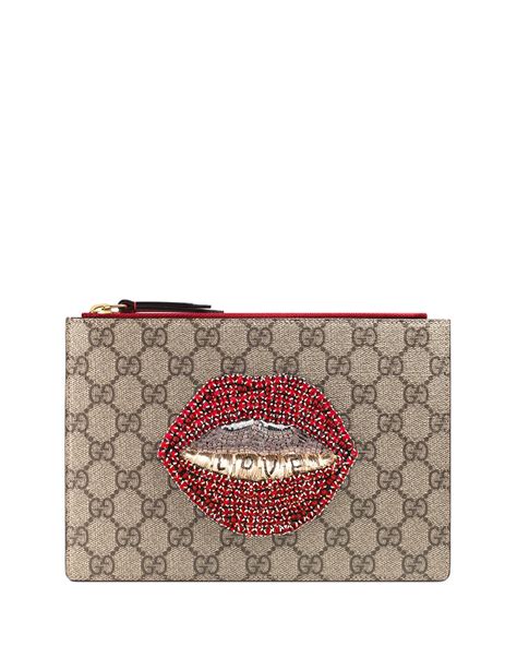 gucci purse with lips|Gucci purses for women sale.